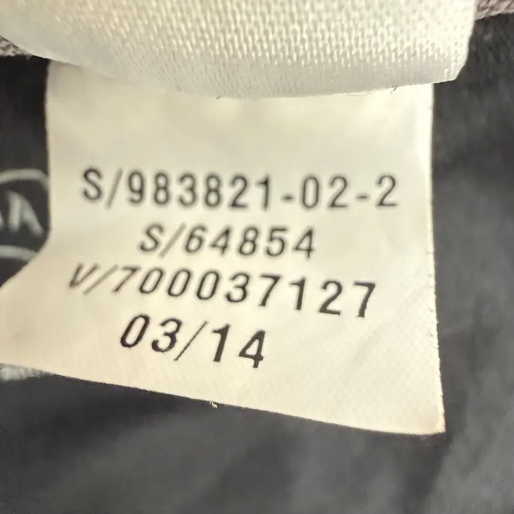 Athleta Swim Skort Size XL Ripple Skirt Swim Gray Chevron Black Built In Brief